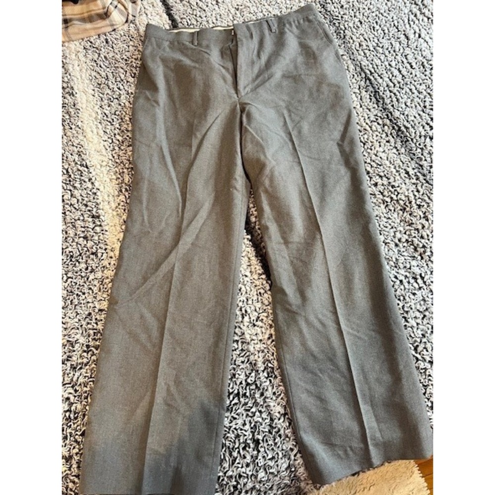 Men's Vintage Raggar Gray Dress Suit Pants‎ Size 34x32
